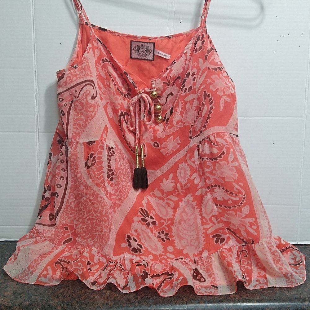 Juicy Couture Spaghetti Strap Top...New....Size 4